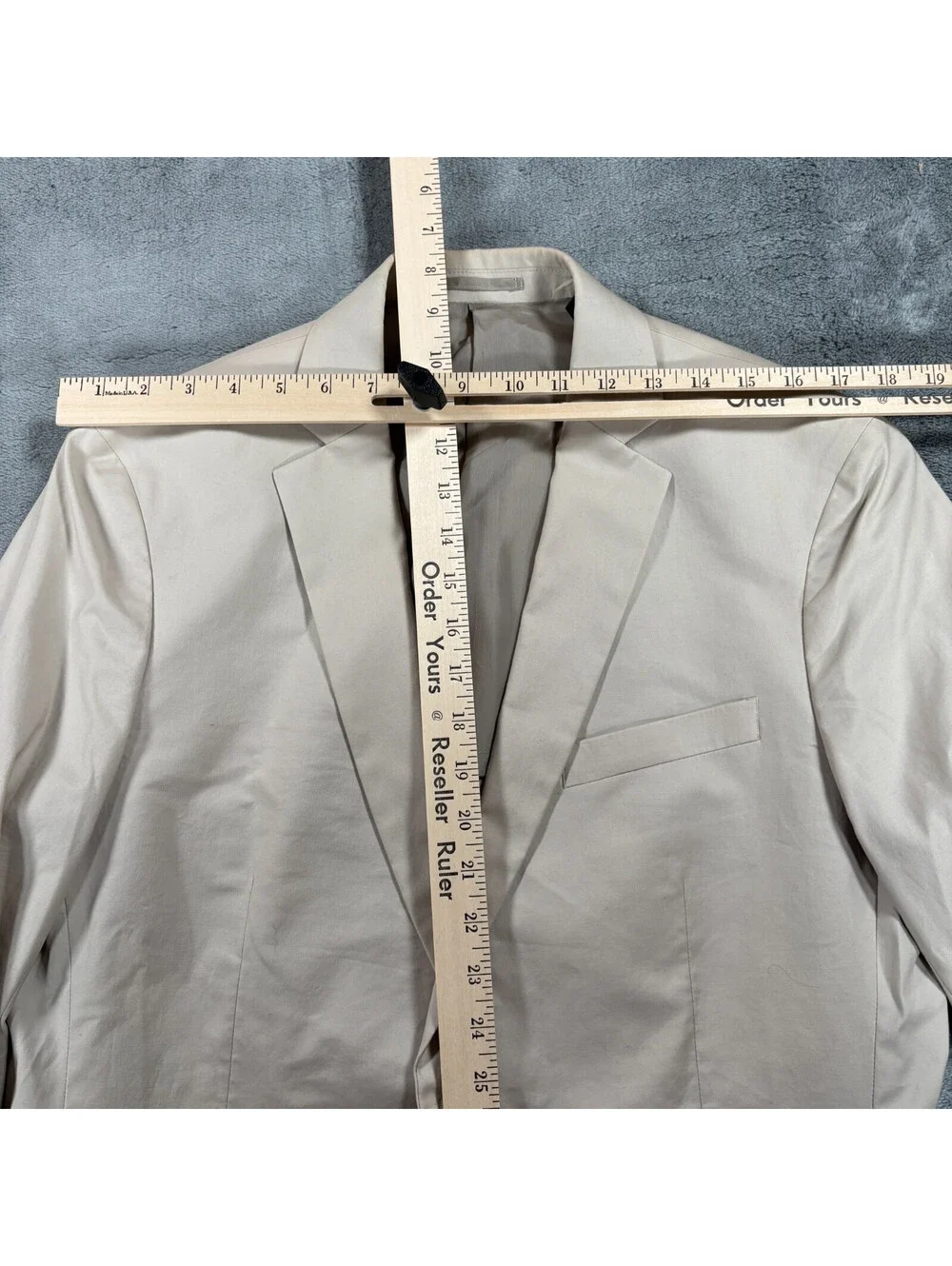 Theory Mens Blazer Jacket Beige Made In Turkey Sport Coat Two Button